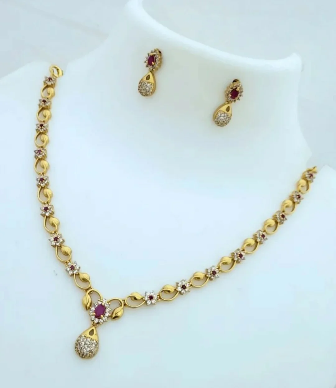 elegents Alloy Brass White, Red Jewellery Set Price in India - Buy elegents Alloy Brass White, Red Jewellery Set Online at Best Prices in India | S...