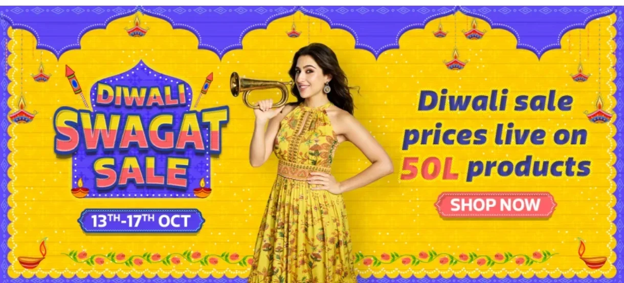 Diwali swagath sale 13-17 October